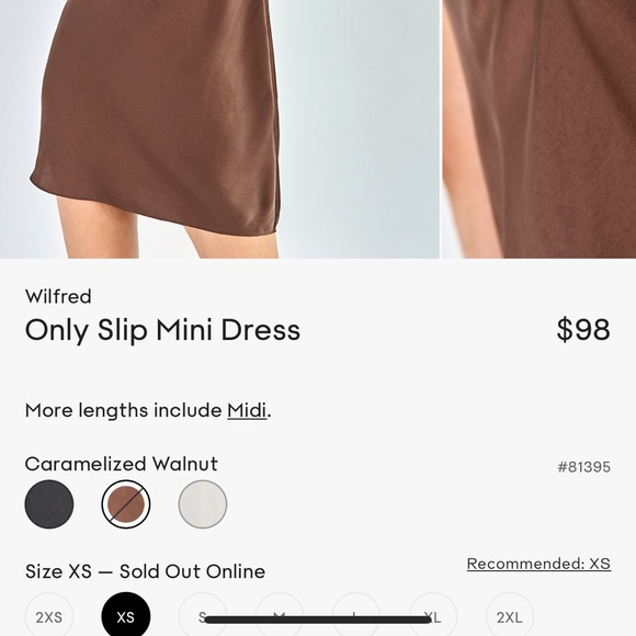 Artizia Wilfred Slip Dress - Picture 2 of 6